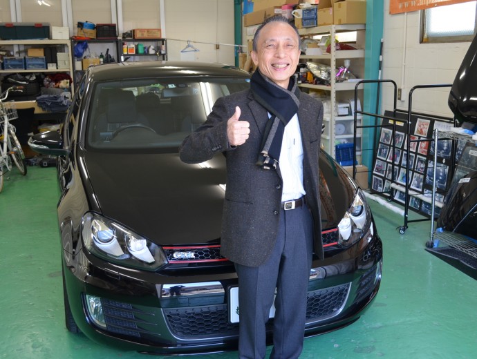 愛車の輝きにOK!!　　（VWゴルフGTiにコーティング）　