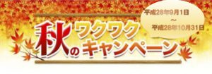 秋のキャンペーン